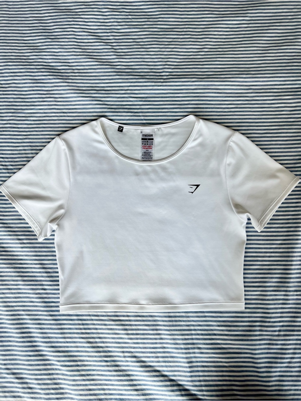Gymshark Everyday Cap Sleeve T-Shirt, White M Size Excellent Condition